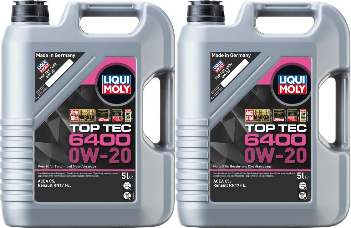 Liqui Moly 21585 Top Tec 6400 0W-20 2x 5 = 10 Liter