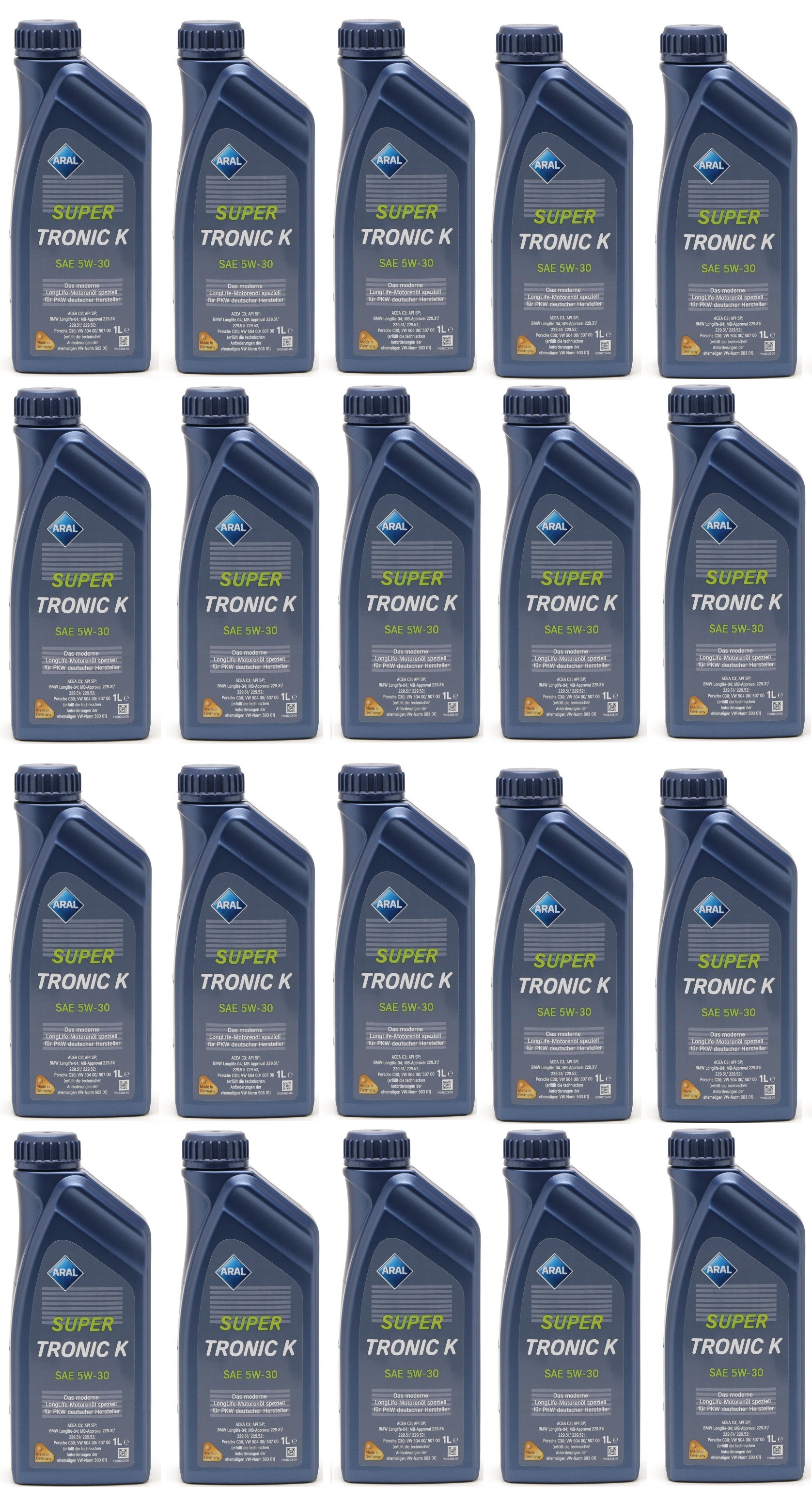 Aral Super Tronic K (ex. Longlife III) 5W-30 Motoröl 20x 1l = 20 Liter