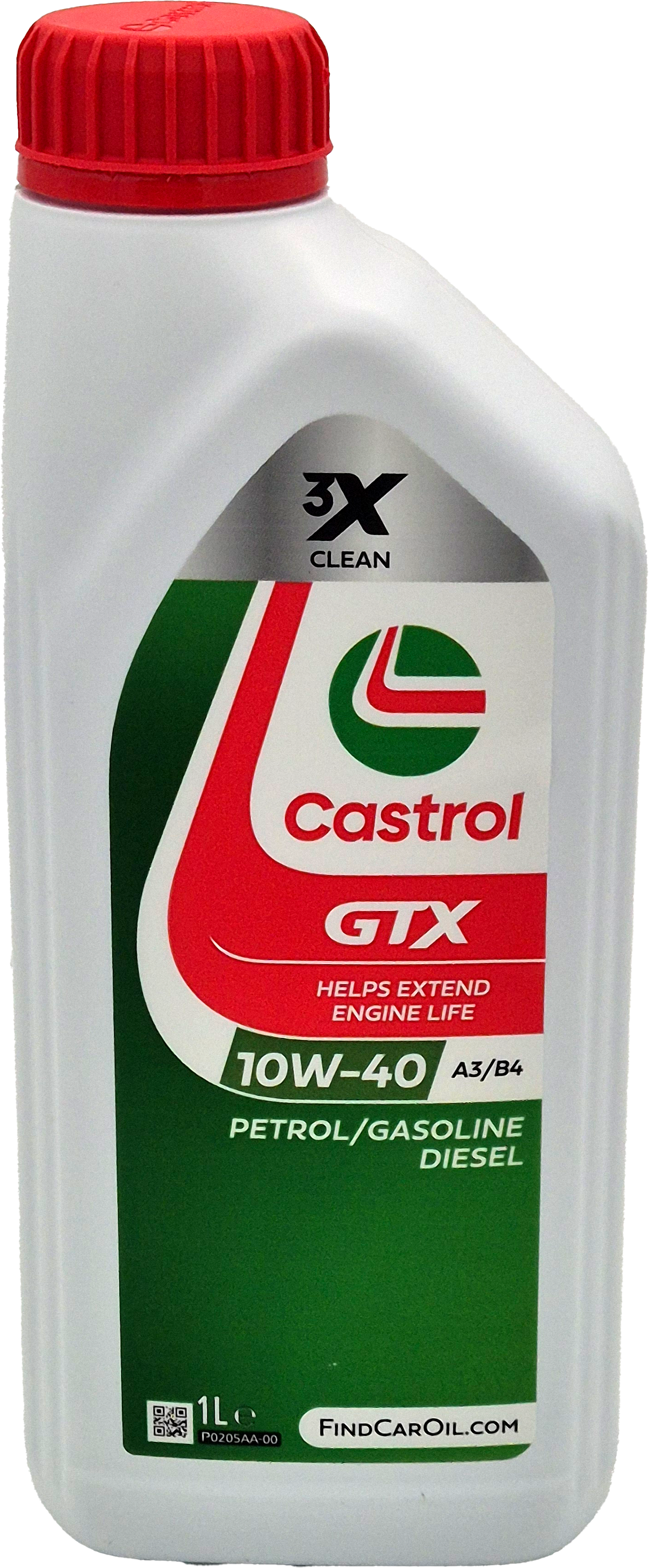 Castrol GTX 10W-40 A3/B4 Motoröl 1l Flasche (ex. Ultraclean)