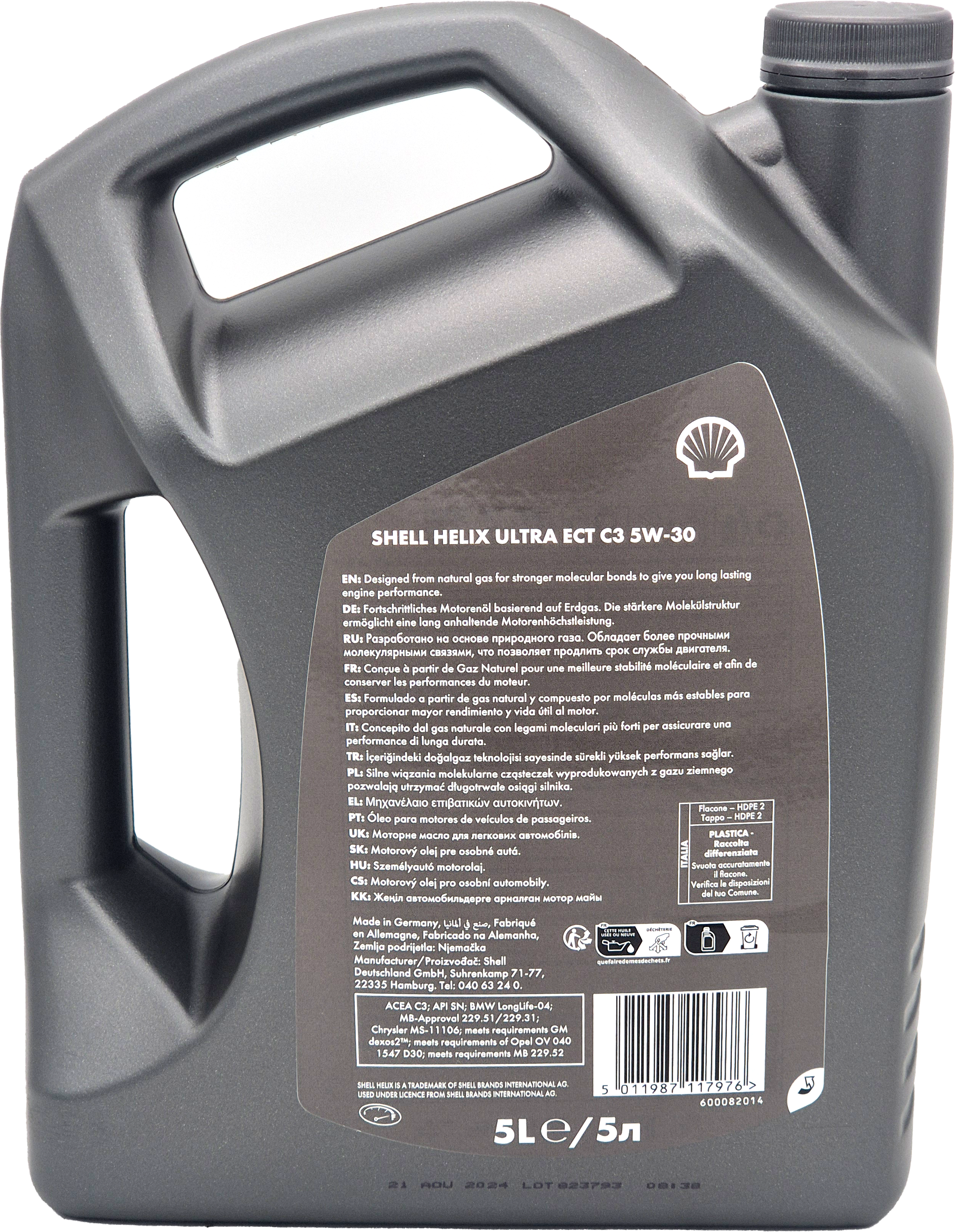 Shell Helix Ultra ECT C3 5W-30 Motoröl 5l Kanister