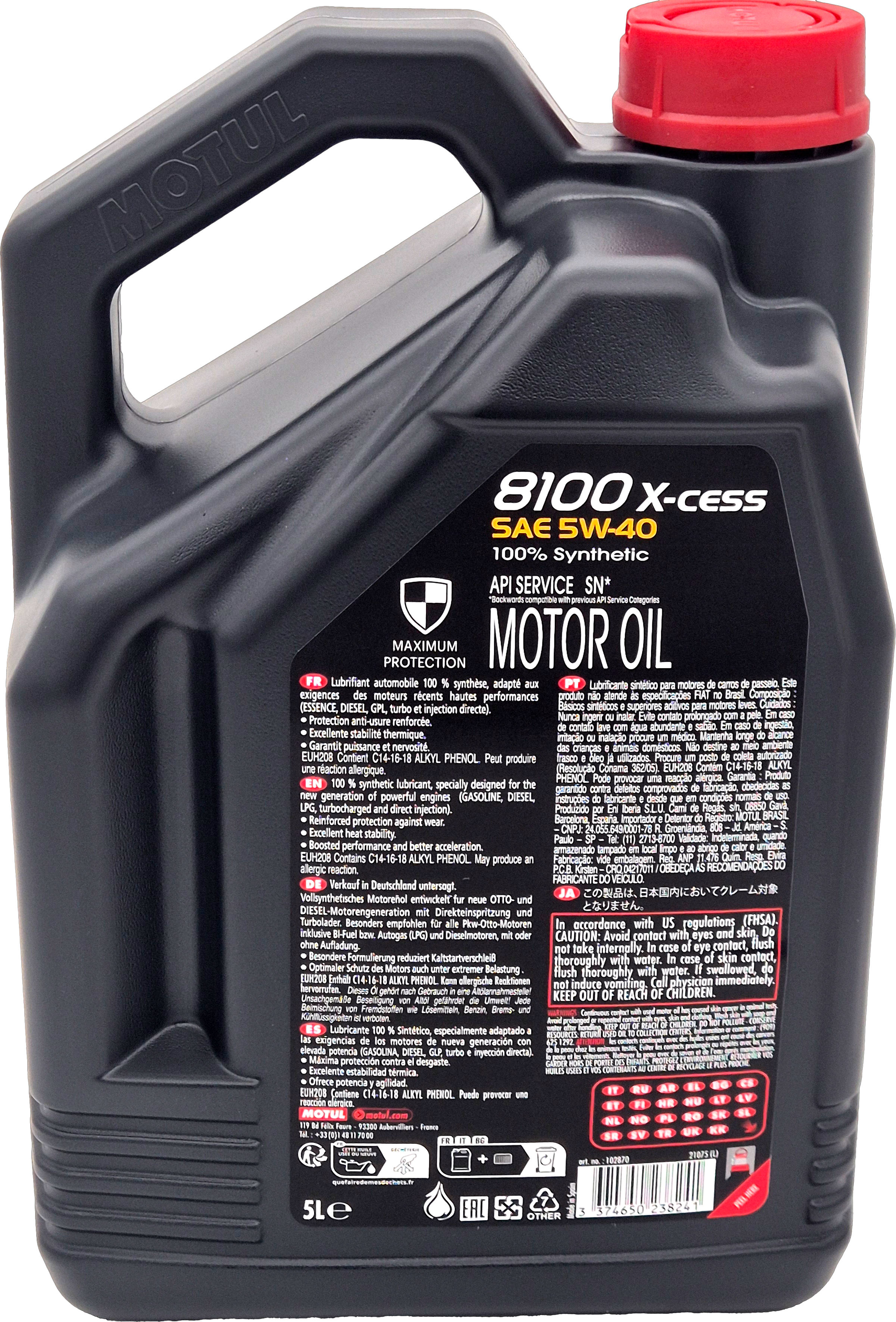 Motul 8100 X-cess 5W-40 Motoröl 5l