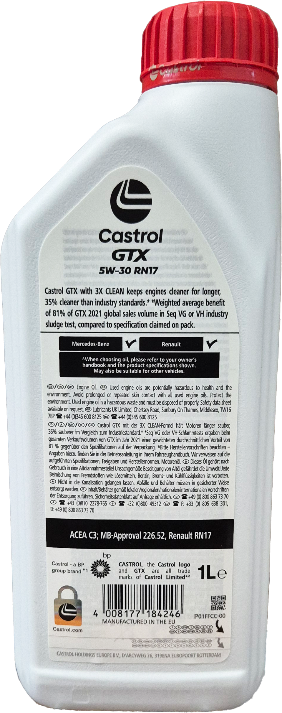 Castrol GTX RN17 5W-30 1l