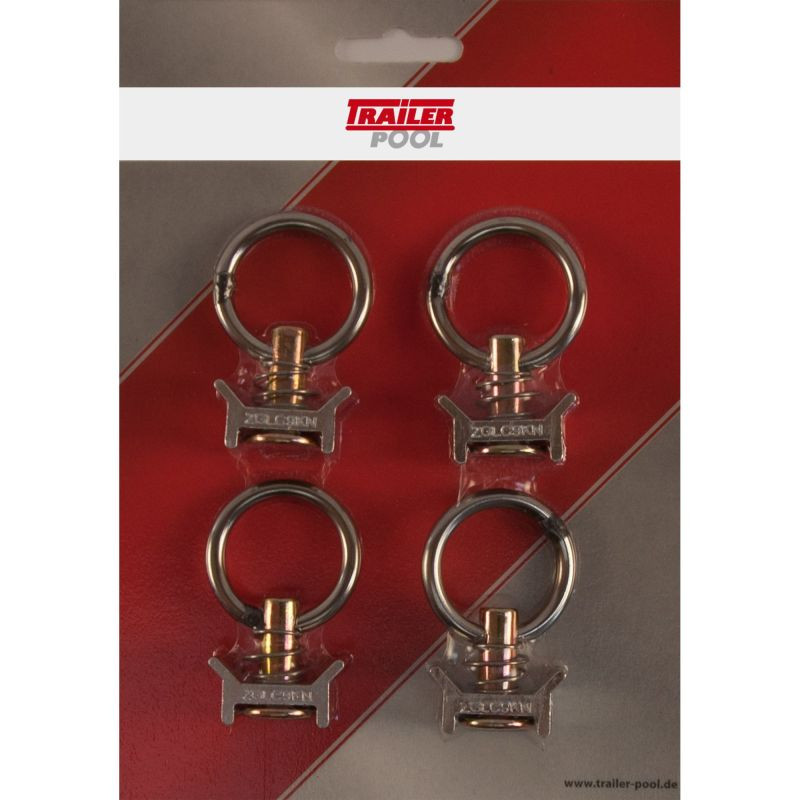 4er-Set Airlinebeschlag mit Ring, verpackt