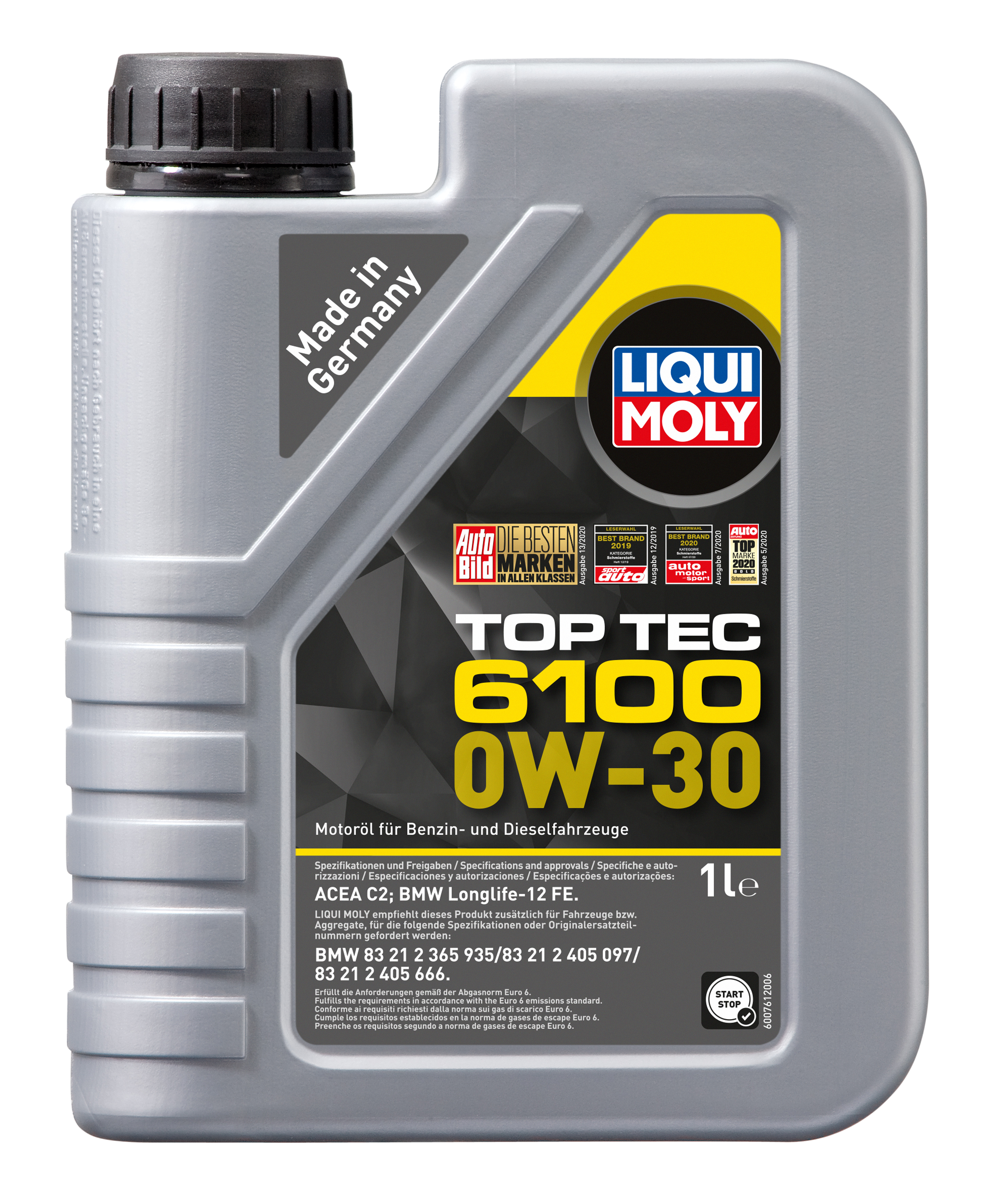 Liqui Moly Top Tec 6100 0W-30 Motoröl 1l