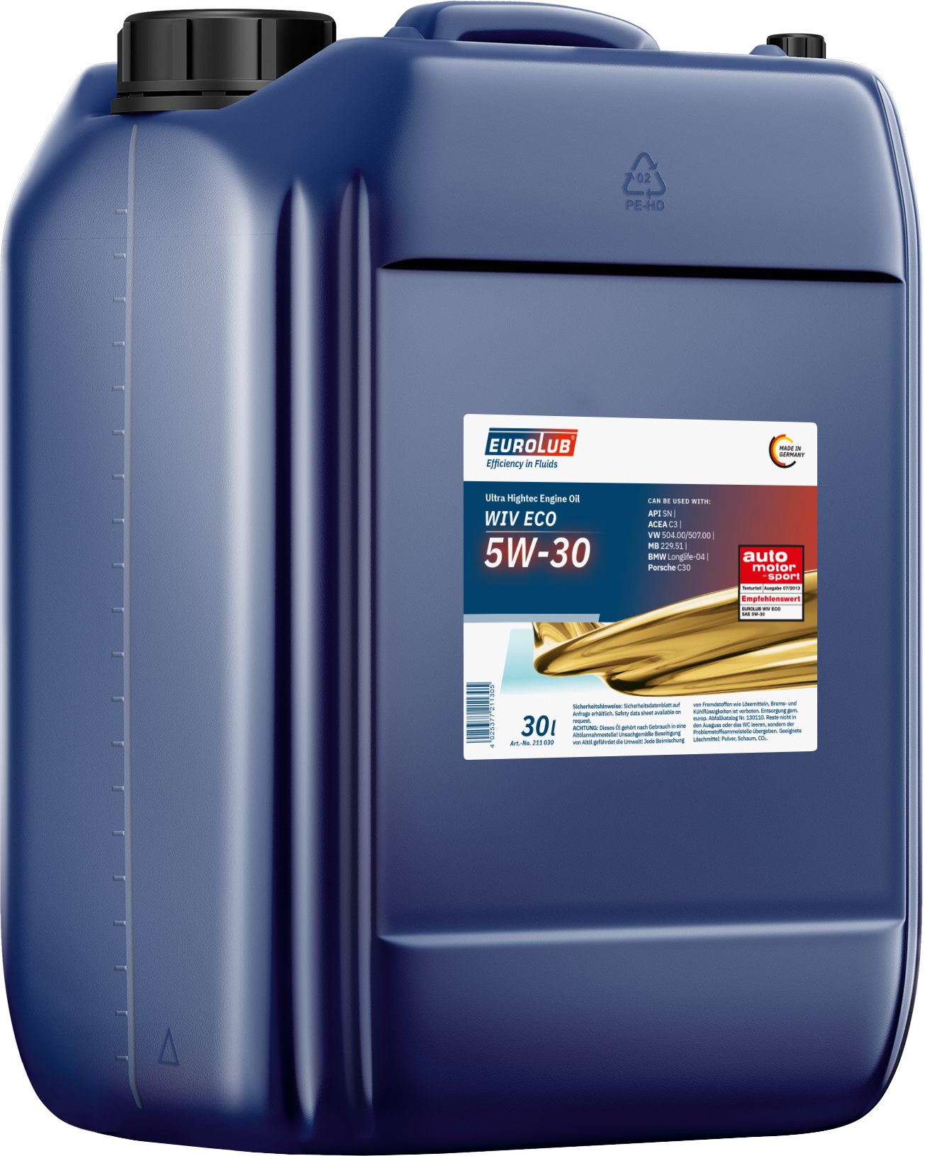 Eurolub WIV ECO 5W-30 Motoröl 30l Kanister