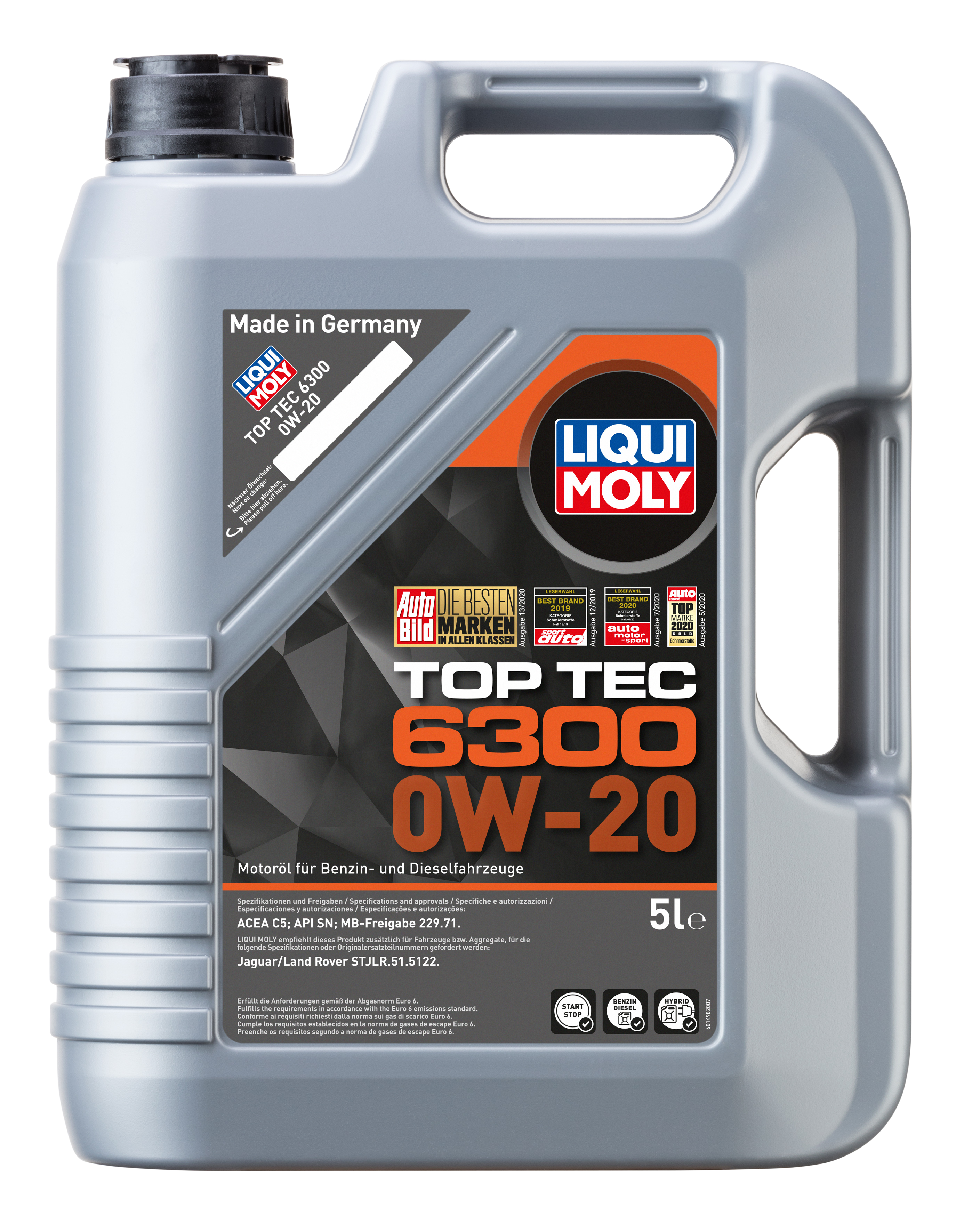 Liqui Moly 21211 Top Tec 6300 0W-20 5l