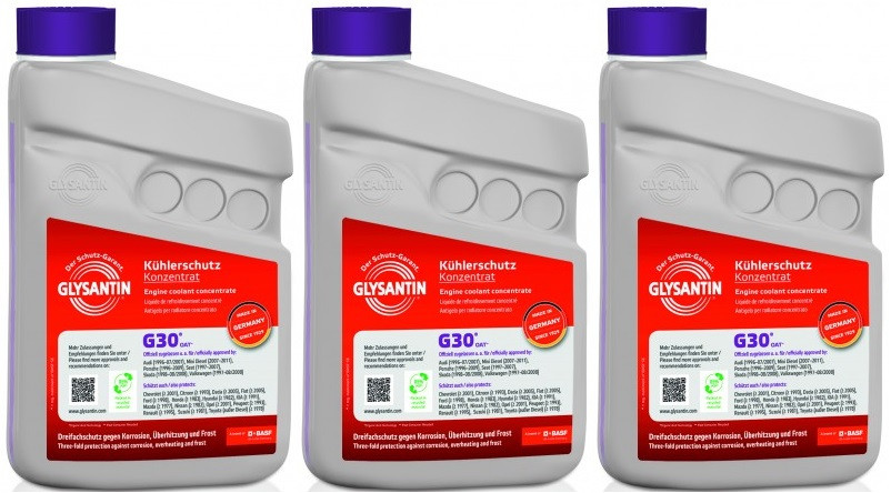 BASF Glysantin G30 Kühlerschutz Konzentrat 1 Liter 3x 1l = 3 Liter