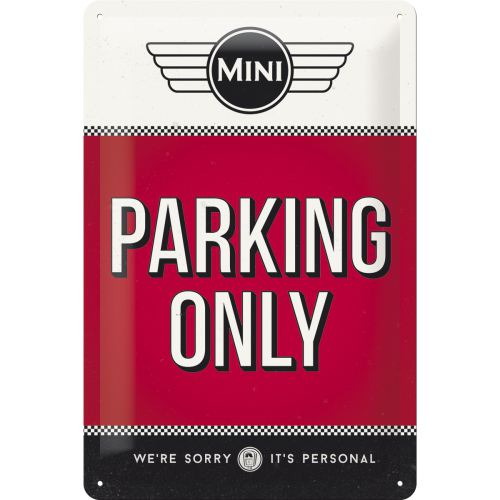Mini Parking Only - Metallschild 20x30 cm