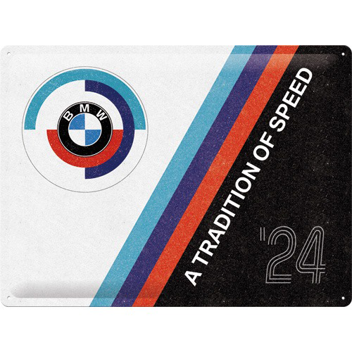 BMW Tradition of Speed - Metallschild 30x40 cm