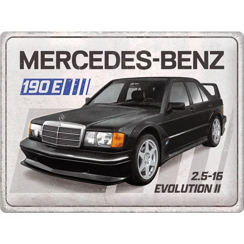 Mercedes Benz 190E - Metallschild 30x40 cm