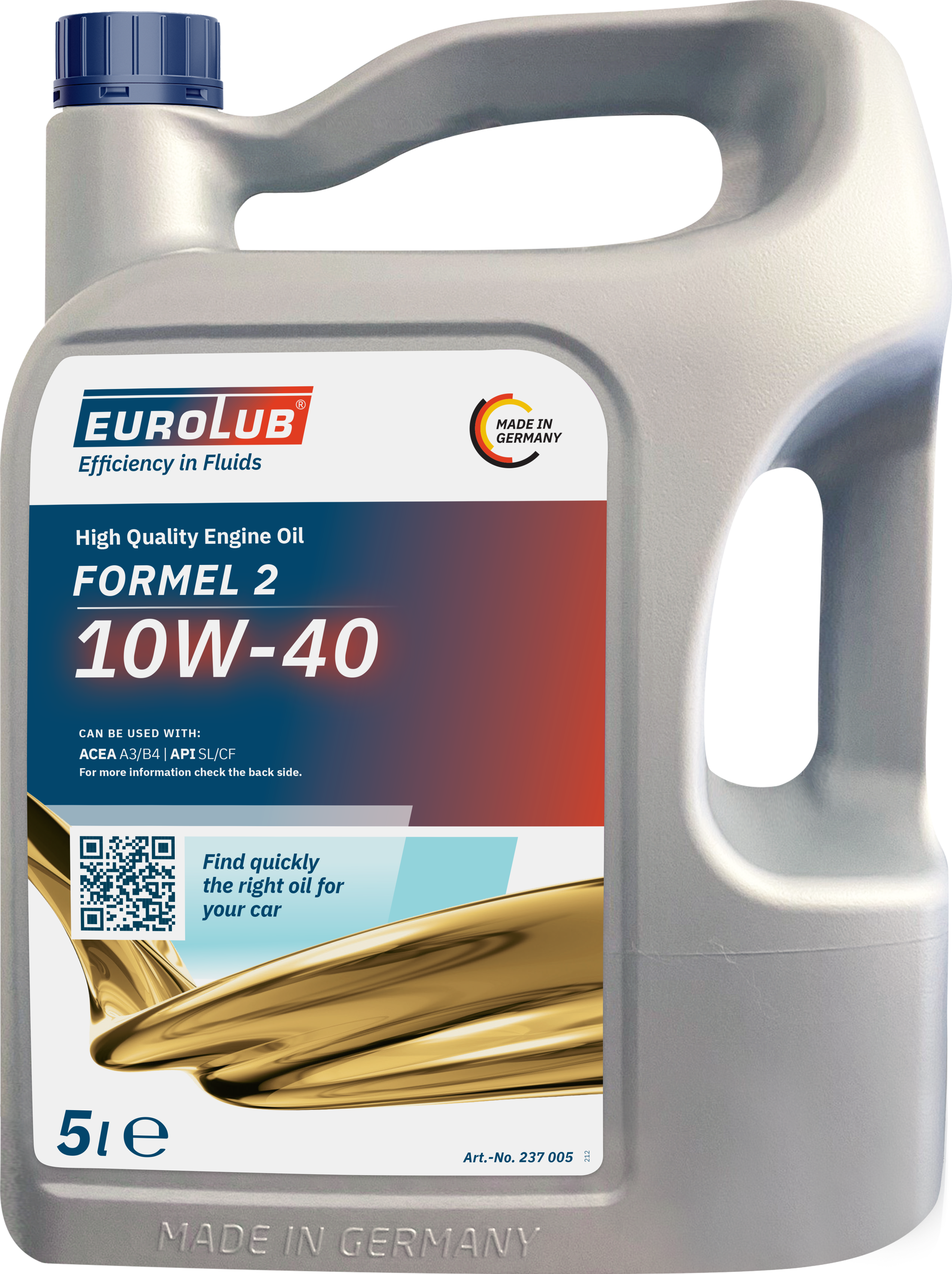 Eurolub Formel 2 10W-40 Motoröl 5l Kanister