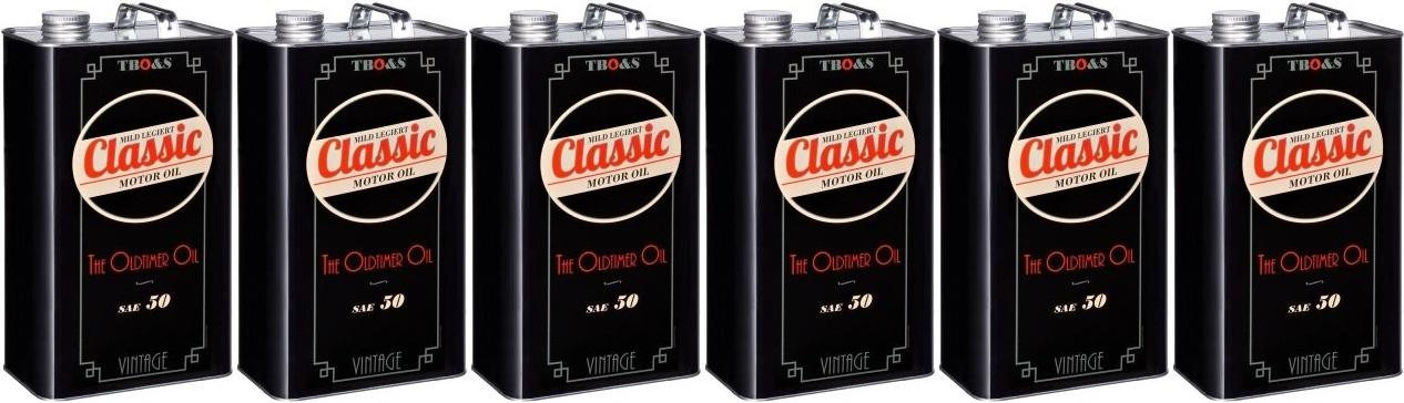 TBO&S Classic Motoröl SAE 50 - mild legiert für Oldtimer 6x 5 = 30 Liter