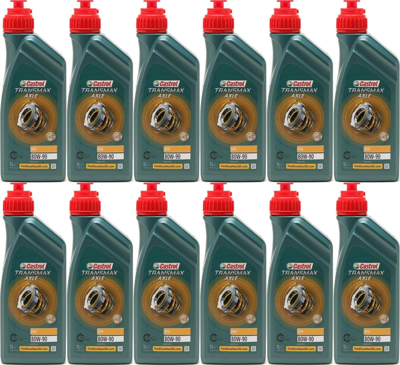 Castrol Transmax Axle EPX 80W-90 12x 1l = 12 Liter