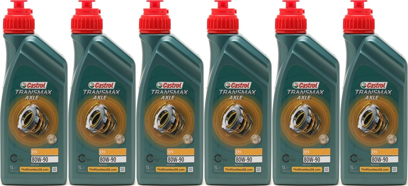 Castrol Transmax Axle EPX 80W-90 6x 1l = 6 Liter