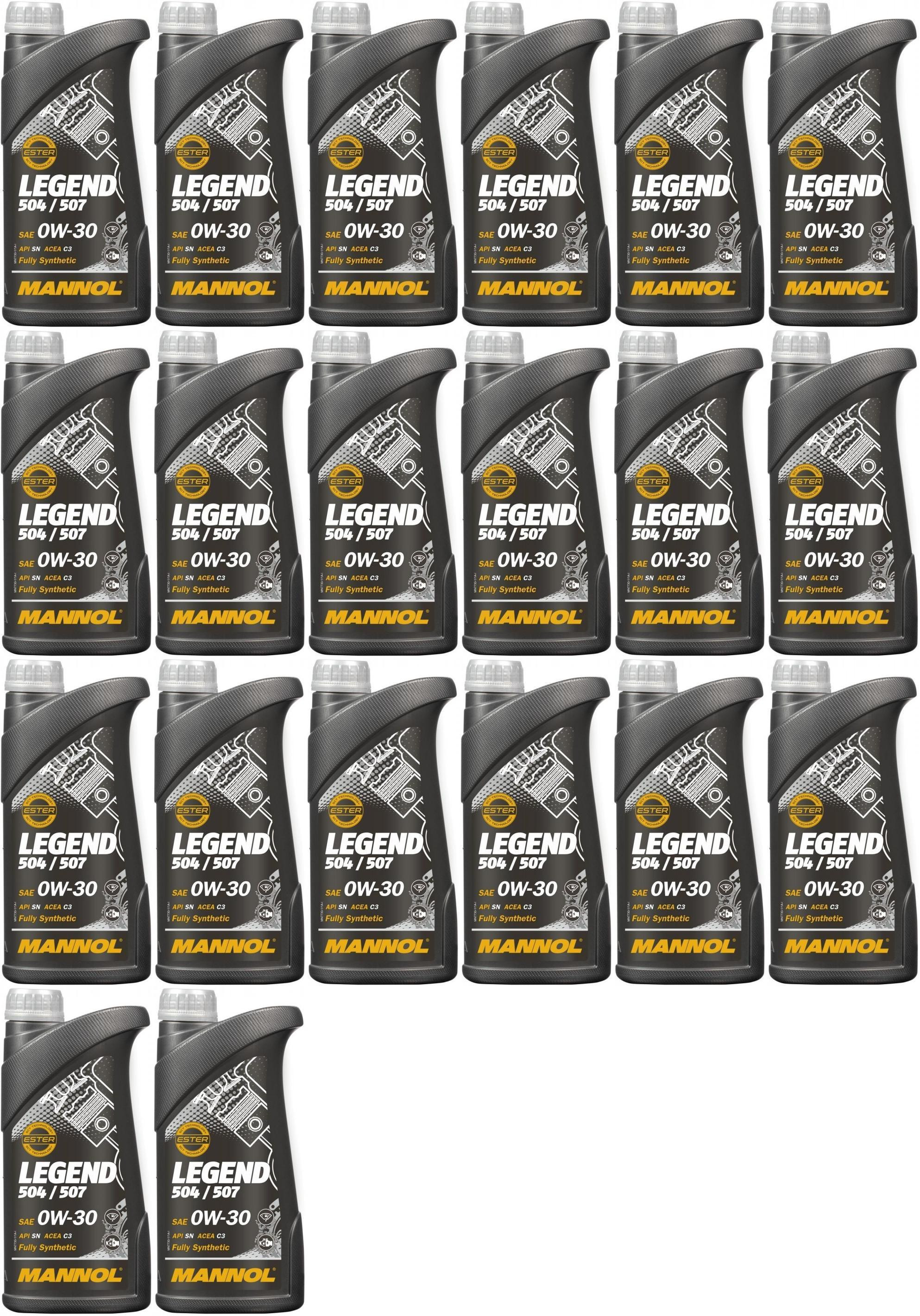 MANNOL 7730 LEGEND 504/ 507.00 0W-30 Motoröl 20x 1l = 20 Liter ...
