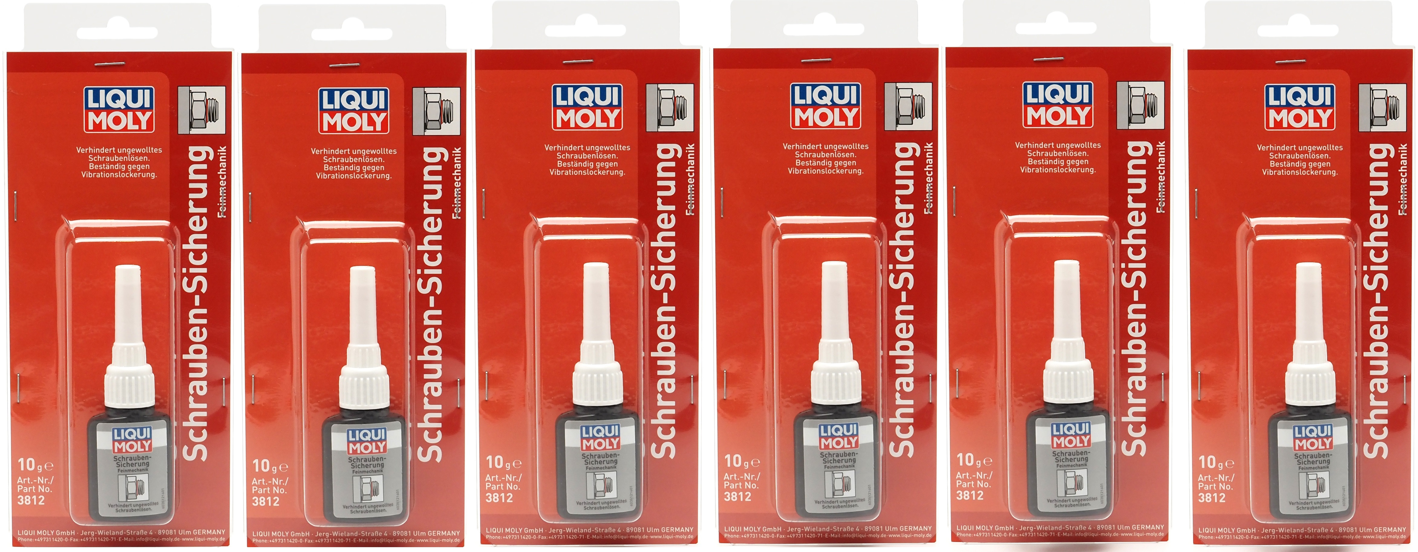 Liqui Moly 3812 Schrauben-Sicherung Feinmechanik 6x 10ml