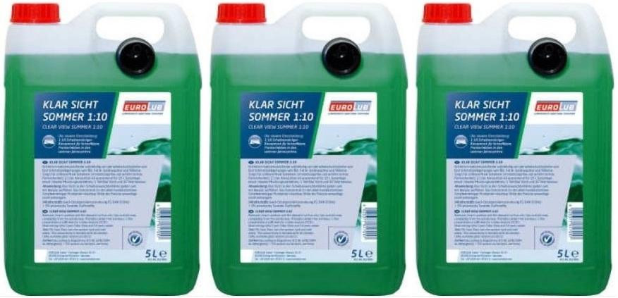 EUROLUB Klar Sicht Sommer 1:10 Konzentrat 3x 5 = 15 Liter - Sommer ...