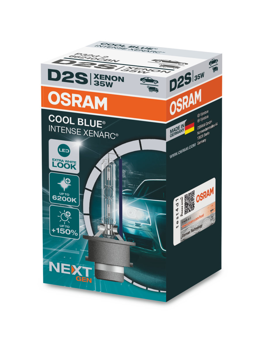 Osram Xenarc® Cool Blue Intense Next Gen D2S P32d-2 12V/24V 35W >6200K 1 Stück