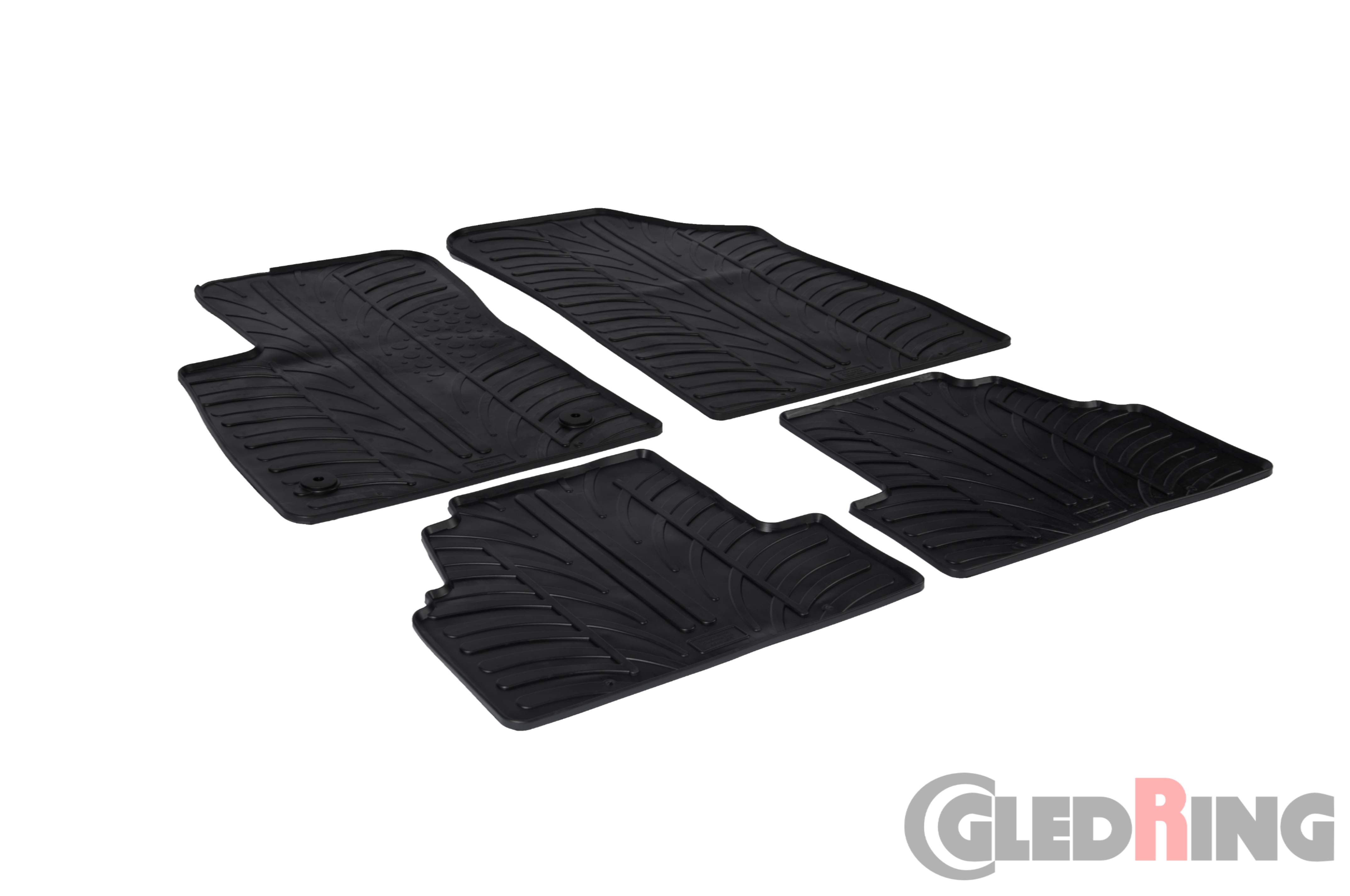 Original Gledring Passform Fußmatten Gummimatten 4 Tlg.+Fixing - CHERVOLET Trax 2012->