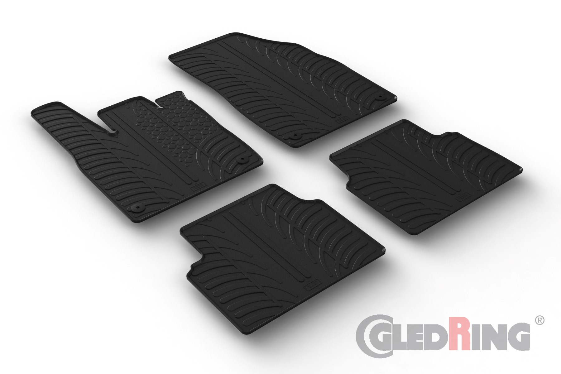 Original Gledring Passform Fußmatten Gummimatten 4 Tlg.+Fixing - CUPRA Born 05.2021-> electric