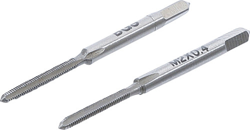 BGS Gewindebohrer | Vor- und Fertigschneider | M2 x 0,4 mm | 2-tlg.