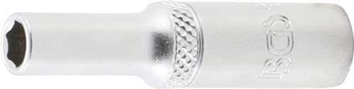BGS Steckschlüssel-Einsatz Sechskant, tief | Antrieb Innenvierkant 6,3 mm (1/4
