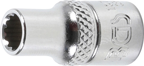 BGS Steckschlüssel-Einsatz Zwölfkant | Antrieb Innenvierkant 6,3 mm (1/4