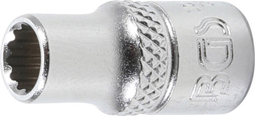 BGS Steckschlüssel-Einsatz Zwölfkant | Antrieb Innenvierkant 6,3 mm (1/4