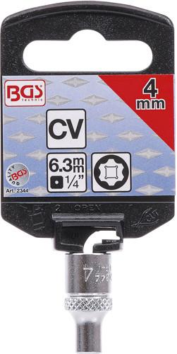 BGS Steckschlüssel-Einsatz Super Lock | Antrieb Innenvierkant 6,3 mm (1/4