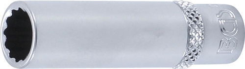 BGS Steckschlüssel-Einsatz Zwölfkant, tief | Antrieb Innenvierkant 6,3 mm (1/4