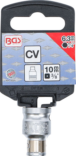 BGS Bit-Adapter mit Haltekugel | Innenvierkant 10 mm (3/8