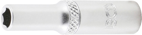 BGS Steckschlüssel-Einsatz Sechskant, tief | Antrieb Innenvierkant 6,3 mm (1/4