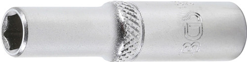 BGS Steckschlüssel-Einsatz Sechskant, tief | Antrieb Innenvierkant 6,3 mm (1/4