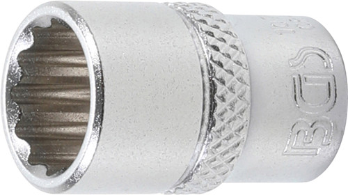 BGS Steckschlüssel-Einsatz Zwölfkant | Antrieb Innenvierkant 6,3 mm (1/4