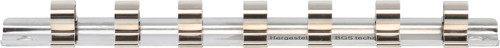 BGS Aufsteckschiene mit 7 Clips | 10 mm (3/8
