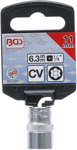 BGS Steckschlüssel-Einsatz Super Lock | Antrieb Innenvierkant 6,3 mm (1/4