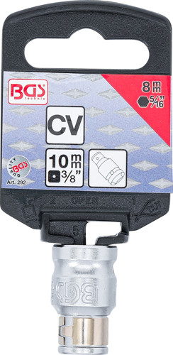 BGS Bit-Adapter mit Haltekugel | Innenvierkant 10 mm (3/8