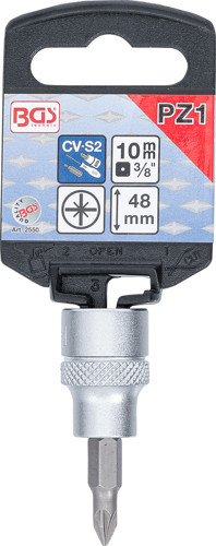 BGS Bit-Einsatz | Antrieb Innenvierkant 10 mm (3/8