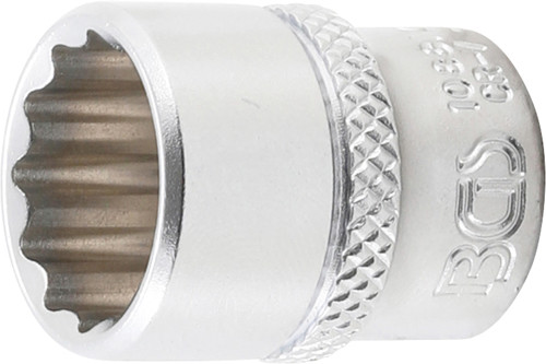 BGS Steckschlüssel-Einsatz Zwölfkant | Antrieb Innenvierkant 6,3 mm (1/4