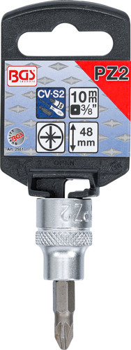 BGS Bit-Einsatz | Antrieb Innenvierkant 10 mm (3/8