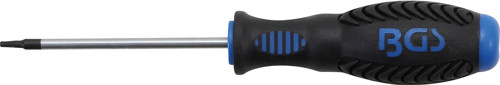 BGS Schraubendreher | T-Profil (für Torx) T9 | Klingenlänge 80 mm