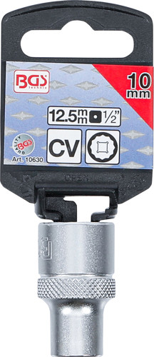 BGS Steckschlüssel-Einsatz Zwölfkant | Antrieb Innenvierkant 12,5 mm (1/2