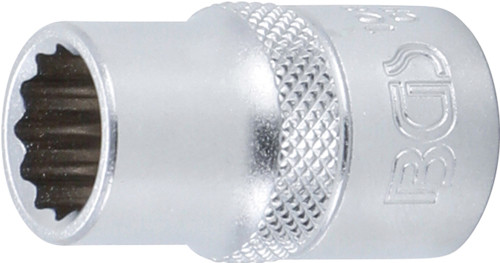 BGS Steckschlüssel-Einsatz Zwölfkant | Antrieb Innenvierkant 12,5 mm (1/2