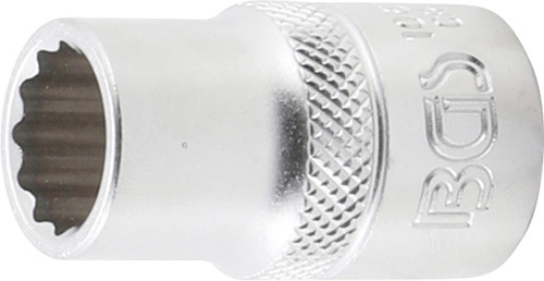 BGS Steckschlüssel-Einsatz Zwölfkant | Antrieb Innenvierkant 12,5 mm (1/2