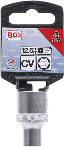 BGS Steckschlüssel-Einsatz Sechskant | Antrieb Innenvierkant 12,5 mm (1/2