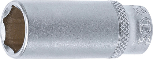 BGS Steckschlüssel-Einsatz Sechskant, tief | Antrieb Innenvierkant 6,3 mm (1/4