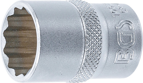 BGS Steckschlüssel-Einsatz Zwölfkant | Antrieb Innenvierkant 12,5 mm (1/2