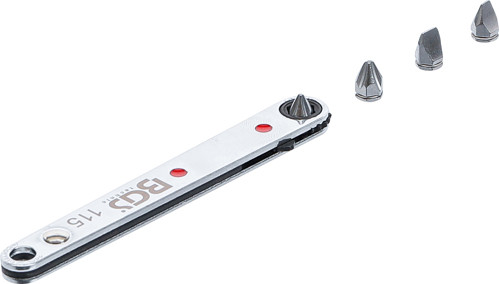 BGS Spezial-Bitknarre, ultra dünn | Abtrieb Innensechskant 6,3 mm (1/4