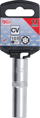 BGS Steckschlüssel-Einsatz Super Lock, tief | Antrieb Innenvierkant 10 mm (3/8