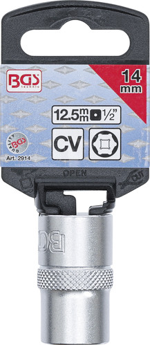 BGS Steckschlüssel-Einsatz Sechskant | Antrieb Innenvierkant 12,5 mm (1/2